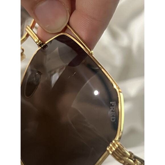 Fred FG40030U 30E Gold Frame Rope Cable Sunglasses Pilor Aviators Unisex - Picture 13 of 13